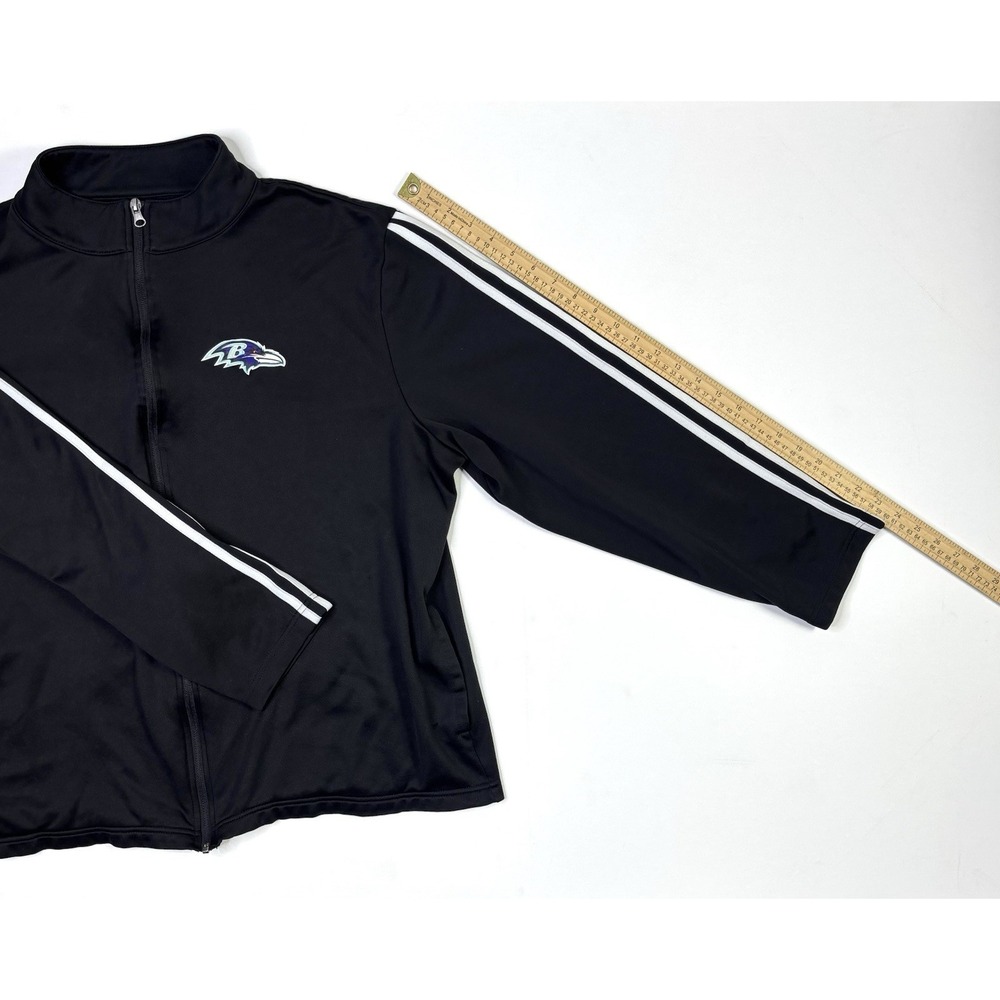 Baltimore Ravens Jacket Men's XL NFL Team Apparel Black Full Zip Football - Picture 6 of 9